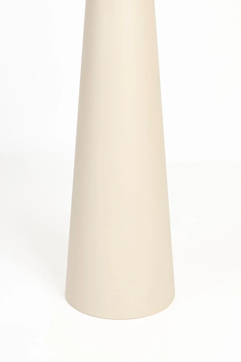 White Label Living Beistelltisch Joya Hoch – Beige, Eisen, 40 × 40 × 70 cm