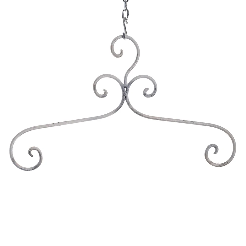 Kleiderbügel 6er Set "AMELIE" | Metall, weiß, 41 cm | Kleiderhaken