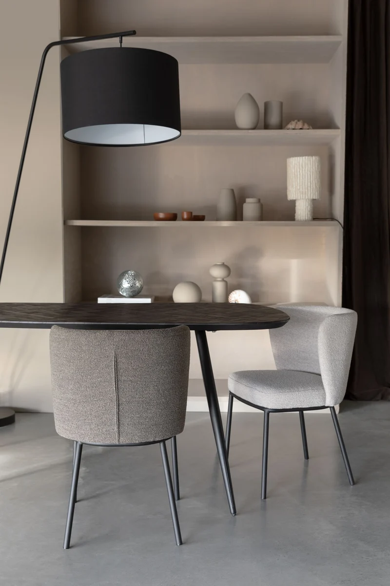 White Label Living Esstisch Webster Rechteckig – Braun, Teakholz, 180 × 90 × 76 cm