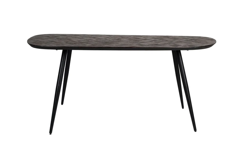 White Label Living Esstisch Webster Rechteckig – Braun, Teakholz, 180 × 90 × 76 cm