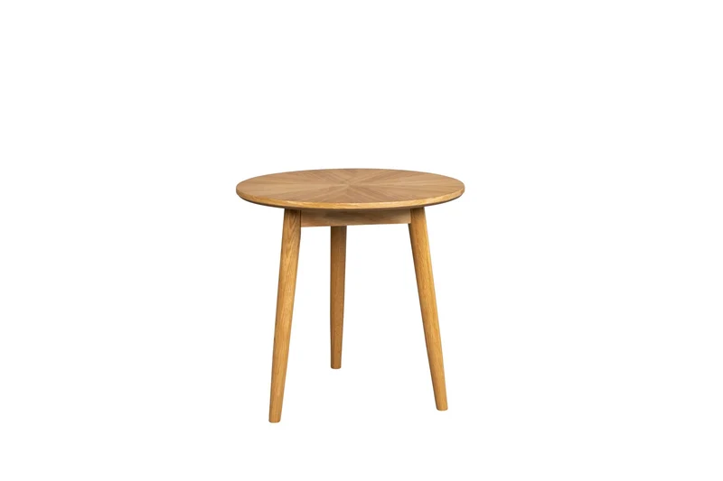 White Label Living Beistelltisch Fabio – Natur, Holz, 50 × 50 × 50 cm