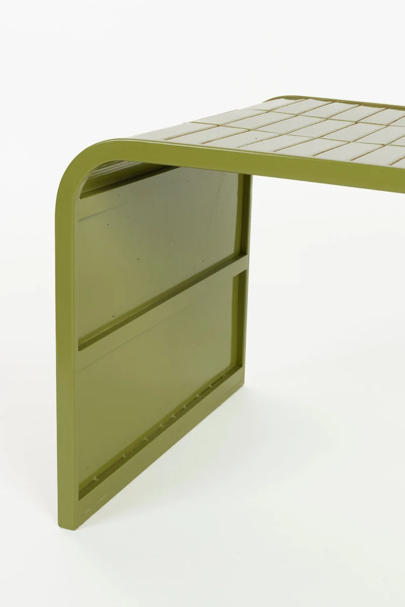 Zuiver Couchtisch Tiles – Grün, Eisen, 80 × 47 × 40 cm