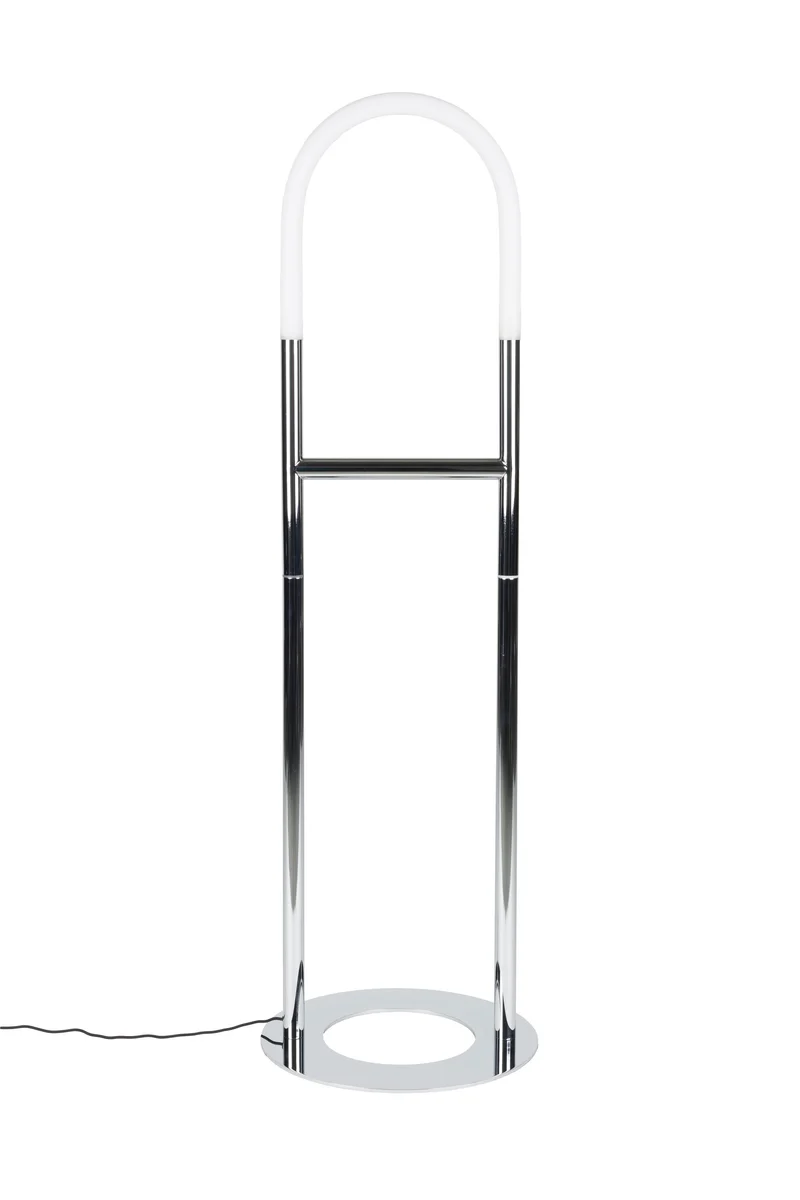 Zuiver Stehleuchte Arch Chrome – Eisen, 40 × 40 × 135 cm