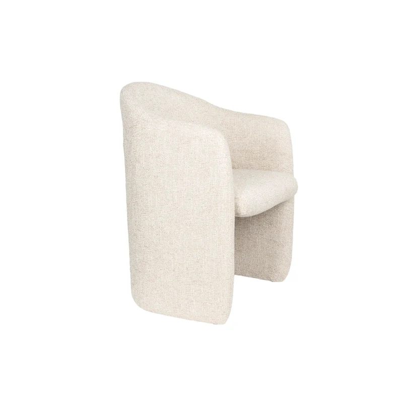 Zuiver Stuhl Contour – Beige, Polyester, 82 × 48,5 cm, 2er-Set