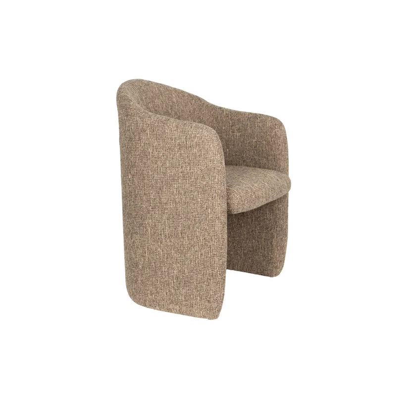 Zuiver Stuhl Contour – Hellbraun, Polyester, 82 × 48,5 cm, 2er-Set