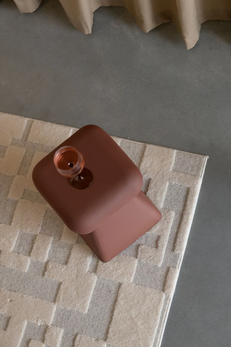 Zuiver Teppich Bricks 160 × 230 cm Grey – Beige, Wolle