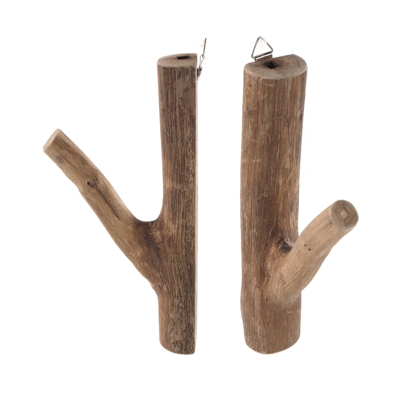 GARDEROBENHAKEN LIMB | Teakholz ca. 15cm(H) Garderobenhaken aus Ästen