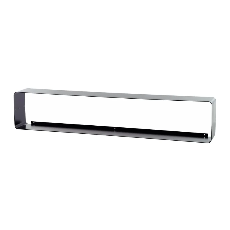 LOUNGE DESIGN CD REGAL "CUBE" | 80cm, Metall | für ca 70 CDs | Farbe: schwarz