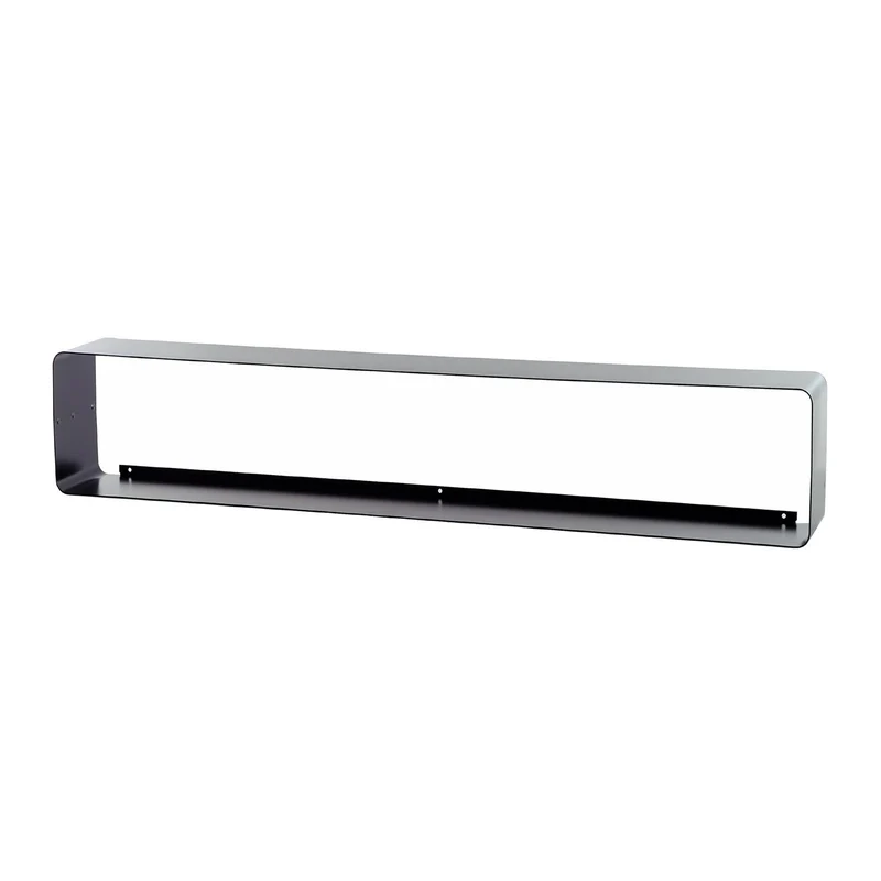 LOUNGE DESIGN CD REGAL "CUBE" | 80cm, Metall | für ca 70 CDs | Farbe: schwarz