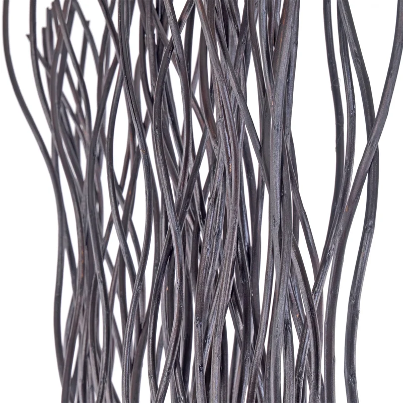 RAUMTEILER "WAVE" | Weidenholz, 170x40cm (HxB) | Paravent, Trennwand | Farbe: braun