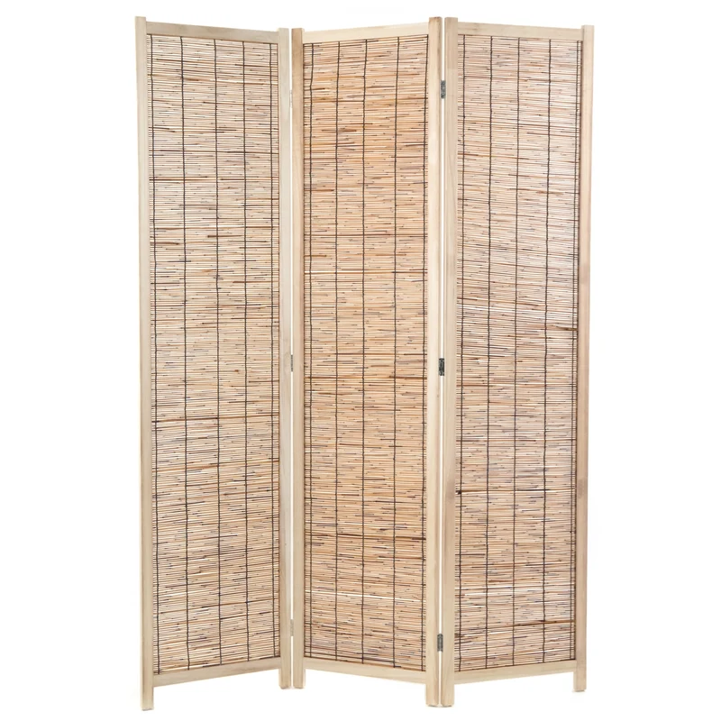 RAUMTEILER "PLAYA" | Schilfrohr, 170x120 cm | Natur Paravent | Farbe: braun