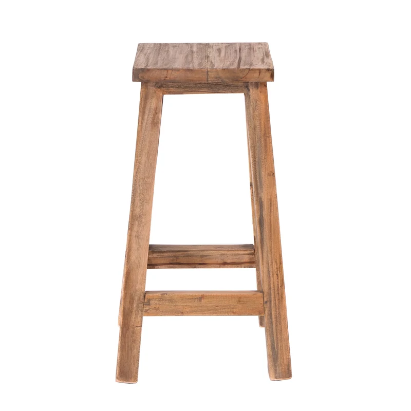 BARHOCKER "NIPPO" | 70x35 cm (HxB), Massivholz | Holz Sitzhocker
