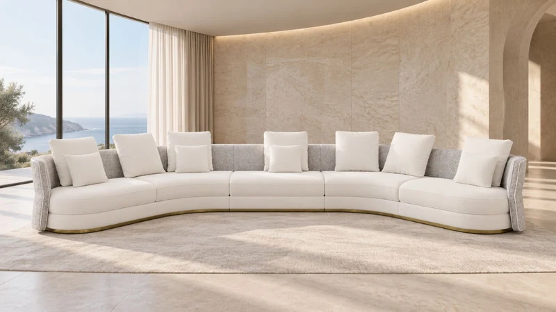 Casa Magna CLEO Sofa Konfiguration B – 609 × 210 × 75 cm