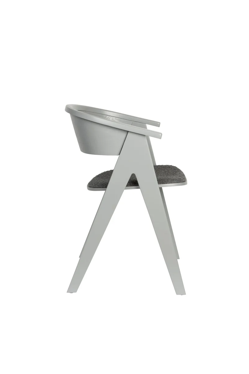 Zuiver Stuhl Ndsm – Grau, Massives Eschenholz, 54 × 59 × 79 cm