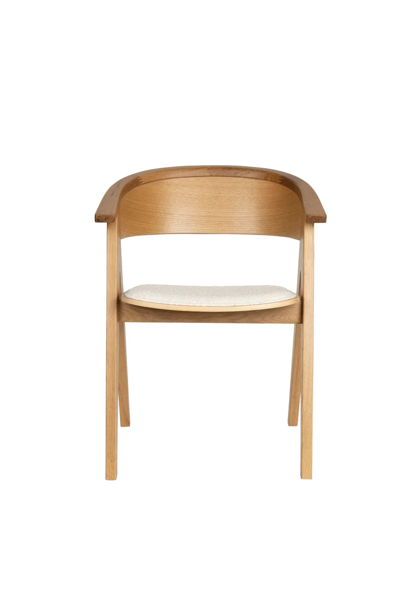 Zuiver Stuhl Ndsm – Natur, Massives Eichenholz, 54 × 59 × 79 cm