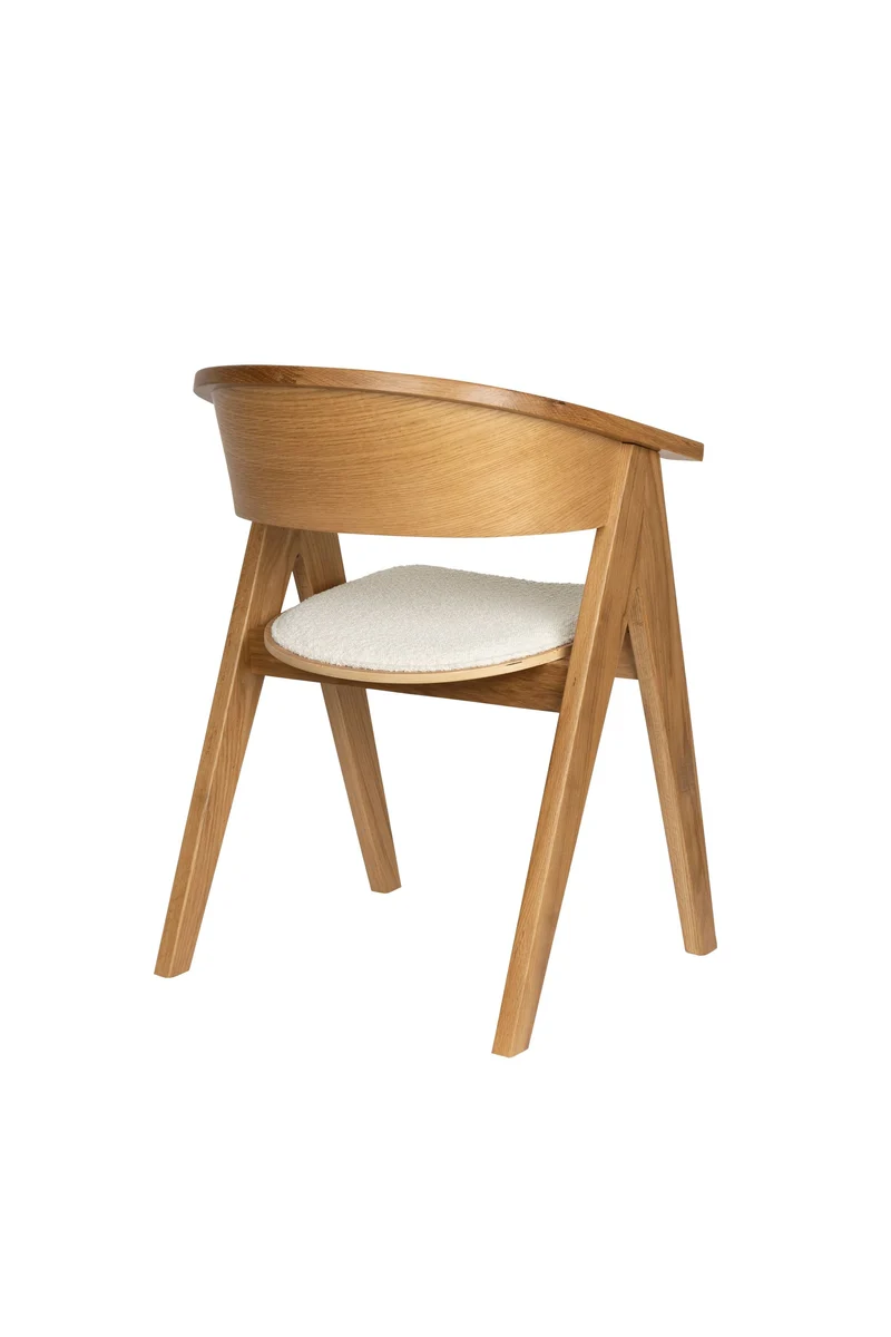 Zuiver Stuhl Ndsm – Natur, Massives Eichenholz, 54 × 59 × 79 cm
