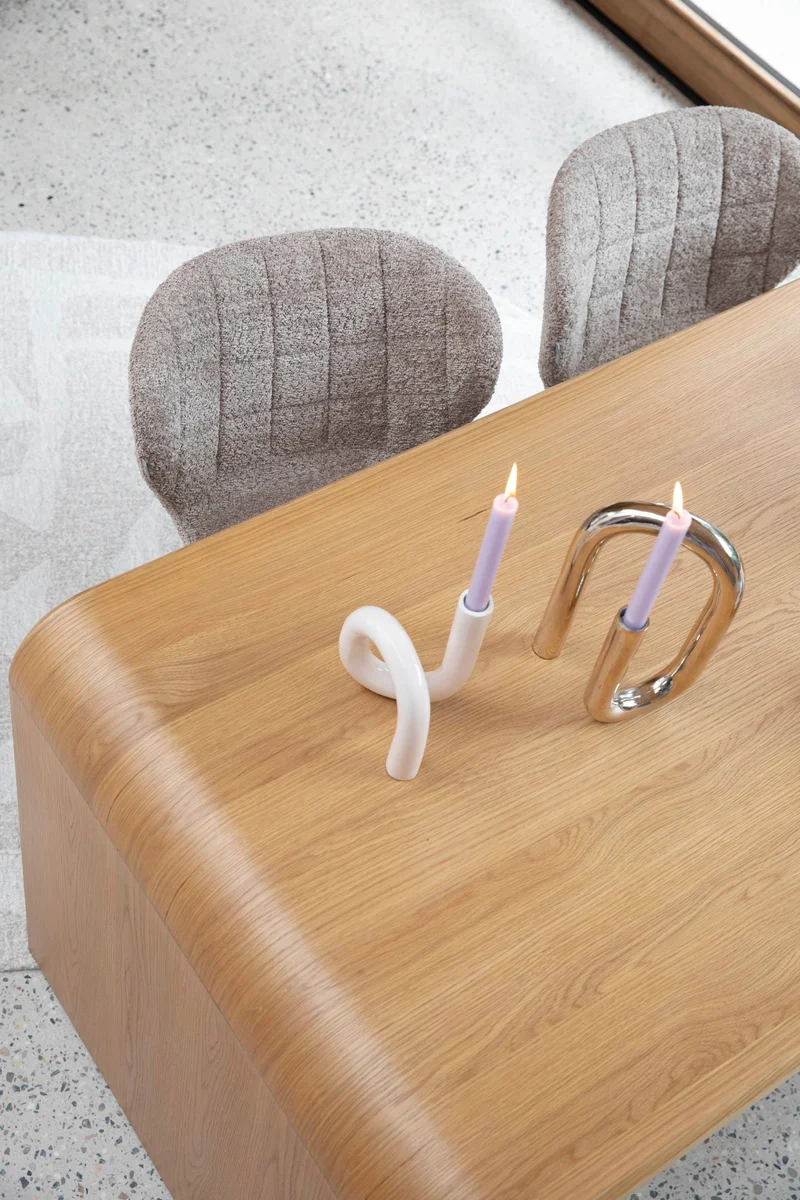 Zuiver Stuhl OMG Soft – Beige, Stoff, 59 × 51 × 79 cm, 2er-Set