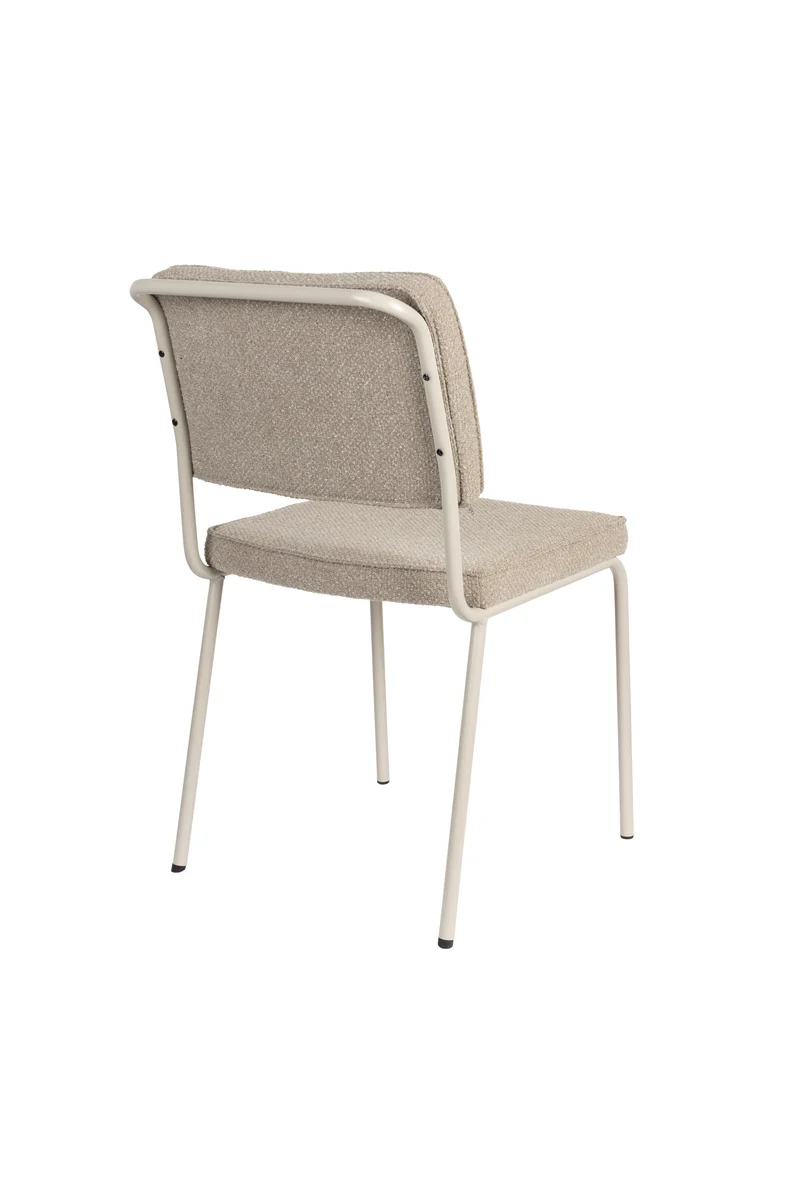 Zuiver Stuhl Buddy – Beige, Stoff, 57 × 48 × 85 cm, 2er-Set