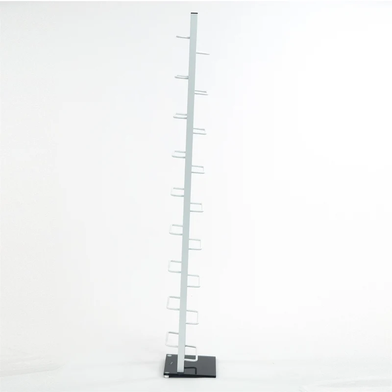 DESIGN CD STÄNDER "TOWER" | 138 cm, Metall | für 126 CDs | Farbe: weiß