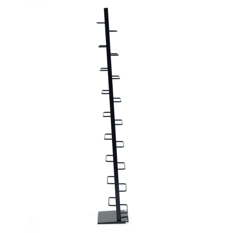 DESIGN CD STÄNDER "TOWER" | 138 cm, Metall | für 126 CDs | Farbe: schwarz