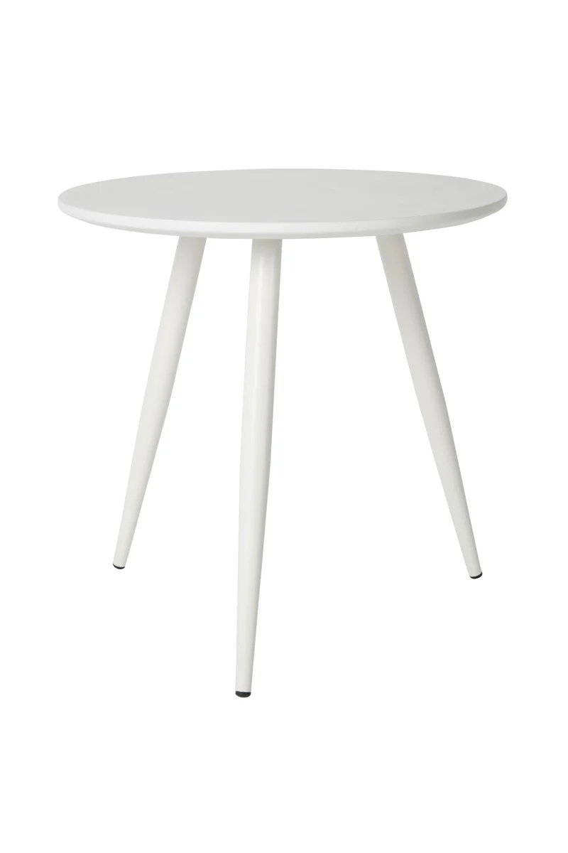 White Label Living Beistelltisch Daven Weiß – Holz, 50 × 50 × 50 cm, 2er-Set