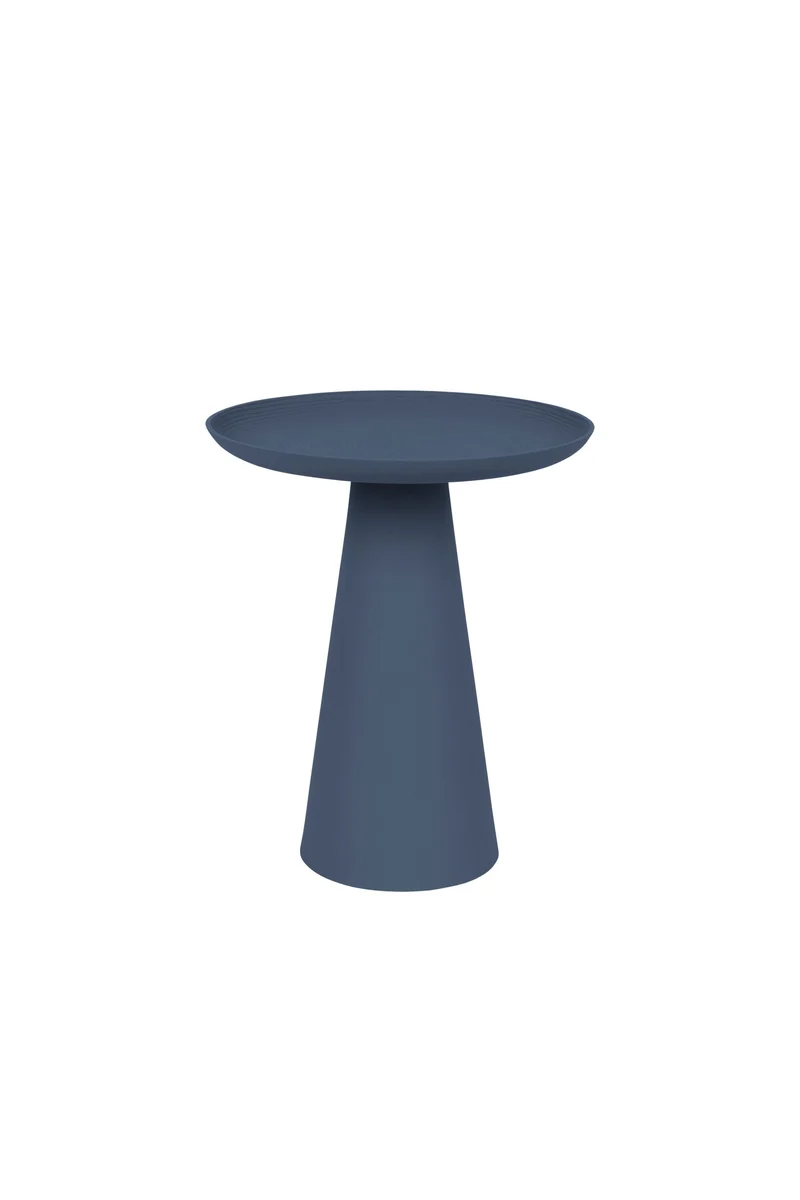 White Label Living Beistelltisch Ringar Medium Blue – Metall, 34,5 × 34,5 × 41,5 cm