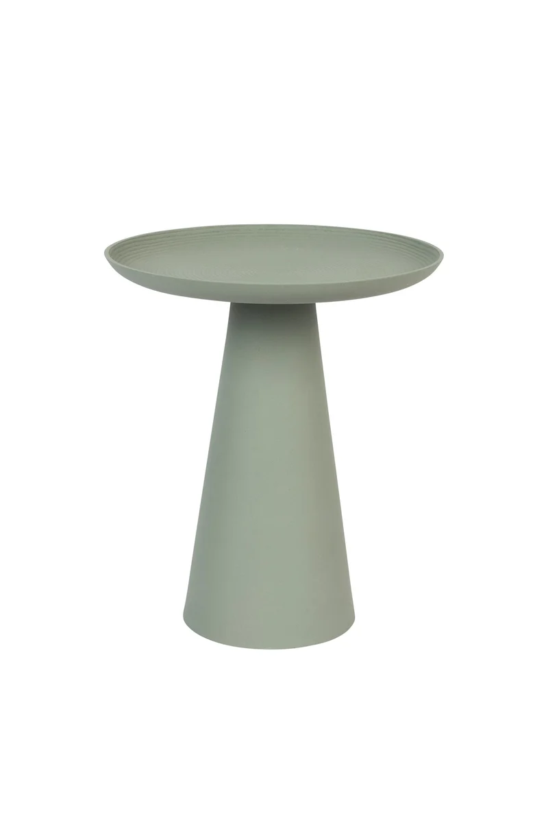 White Label Living Beistelltisch Ringar Large – Grün, Metall, 39,5 × 39,5 × 45,5 cm