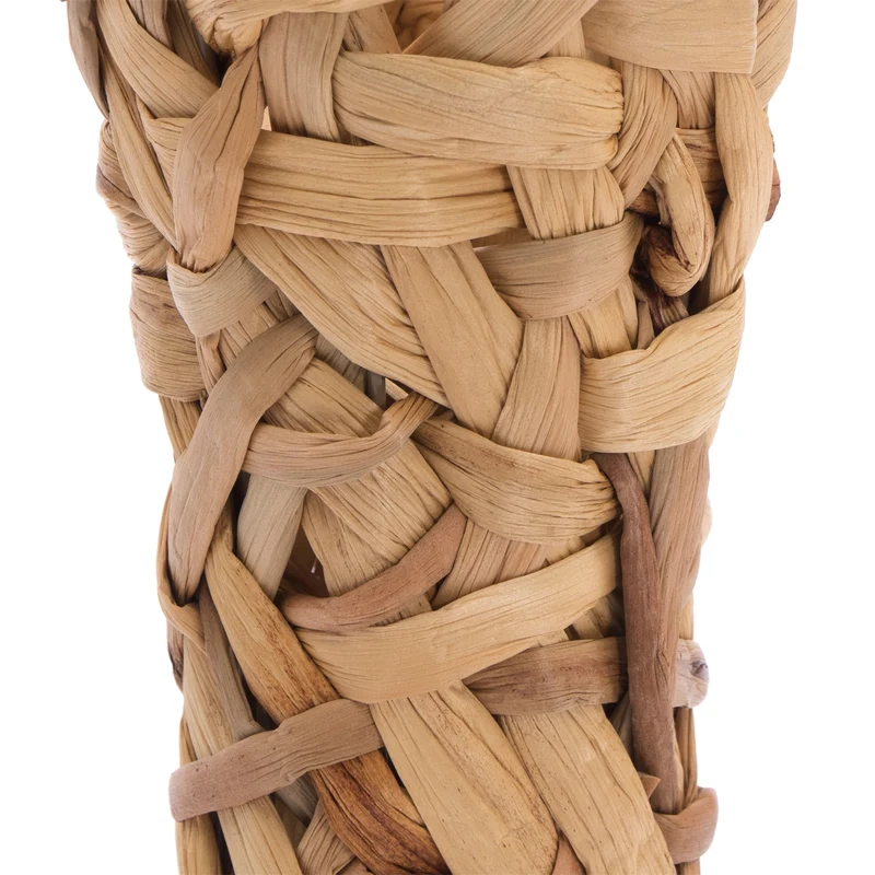 NATUR DEKO VASE "MALIDA" | Wasserhyazinthe, 40 cm | Geflochtene Vase
