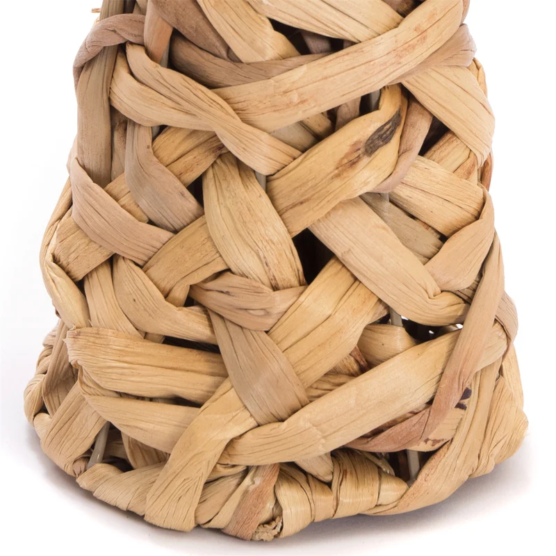 NATUR DEKO VASE "MALIDA" | Wasserhyazinthe, 40 cm | Geflochtene Vase