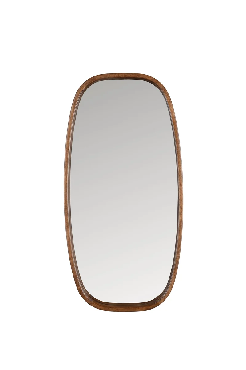 White Label Living Spiegel Nyko M – Gummibaumholz, 80 × 40 × 5 cm