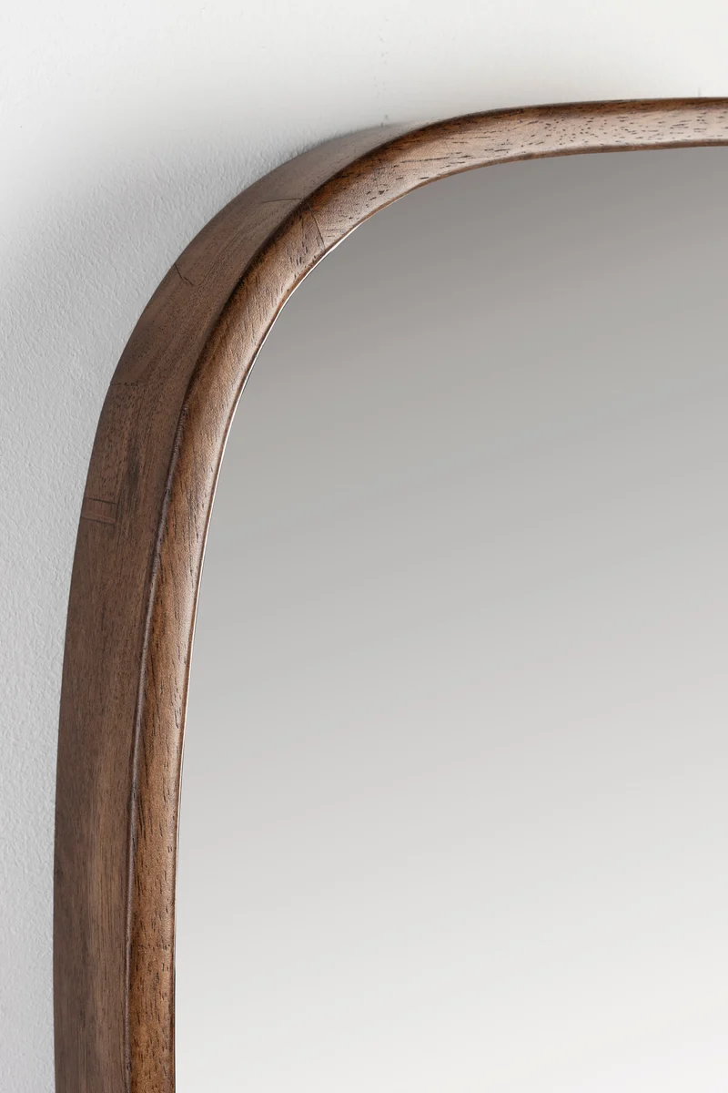 White Label Living Spiegel Nyko M – Gummibaumholz, 80 × 40 × 5 cm