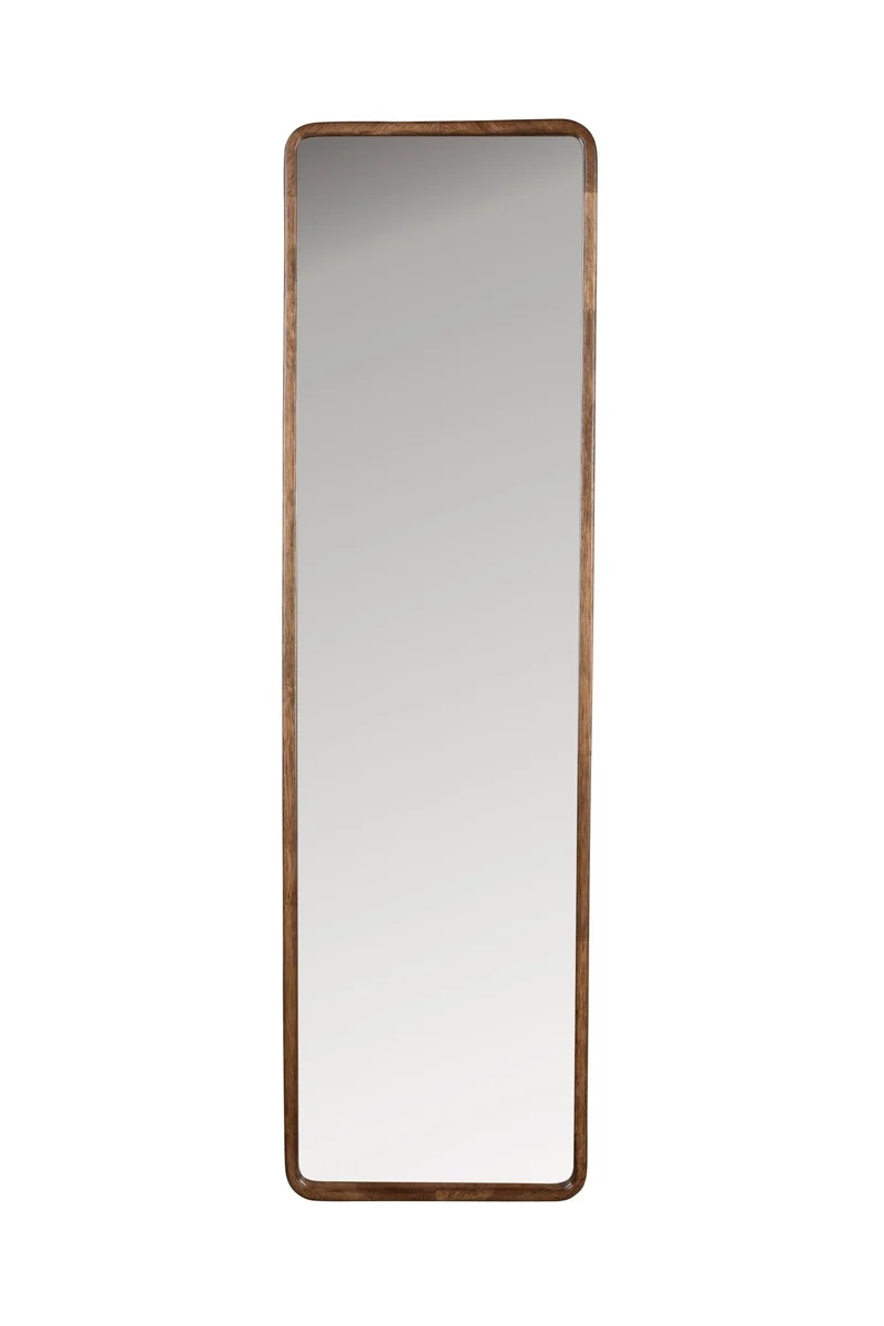 White Label Living Spiegel Nyko Rechteck L – Gummibaumholz, 120 × 34 × 4 cm