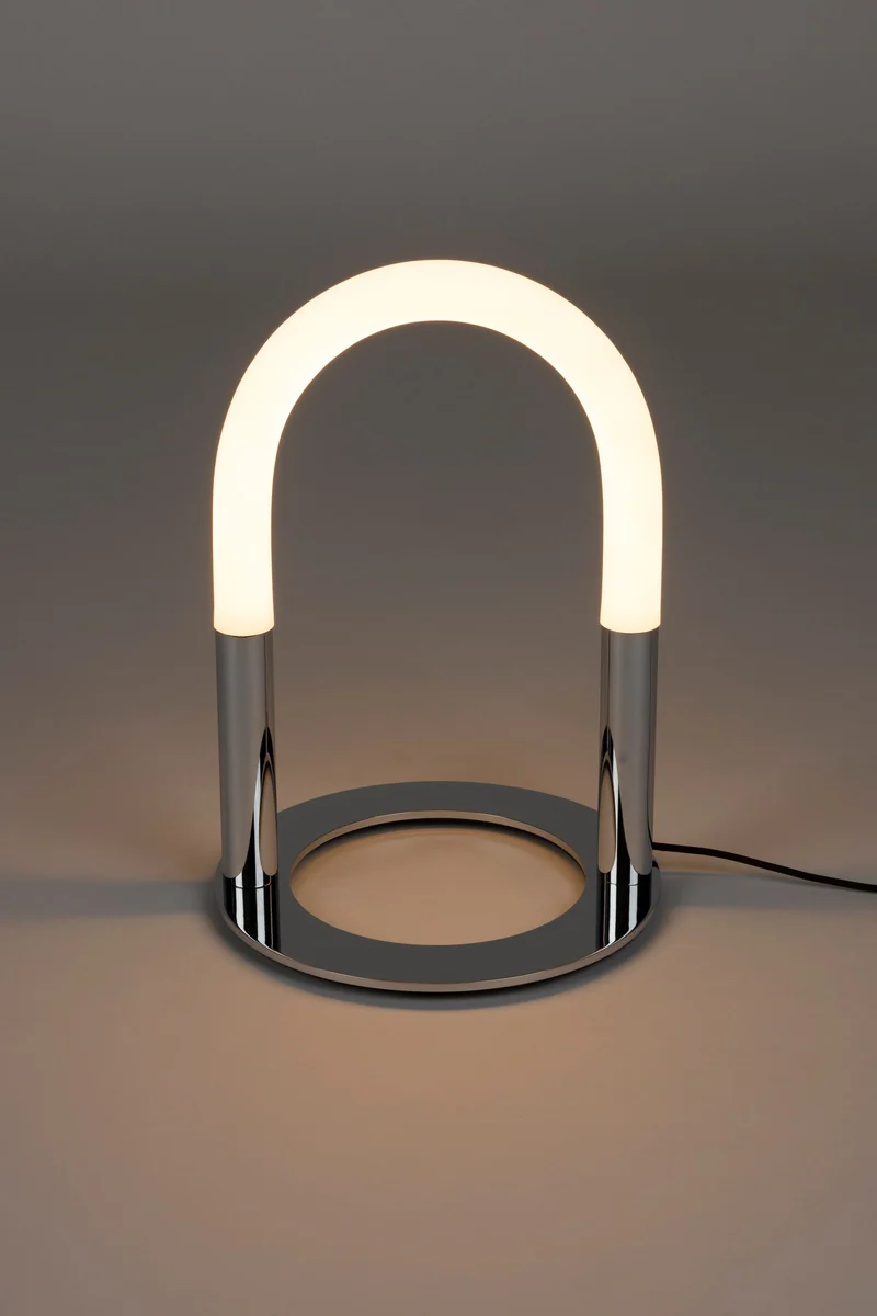 Zuiver Tischleuchte Arch Chrome – Eisen, 25 × 25 × 36,4 cm