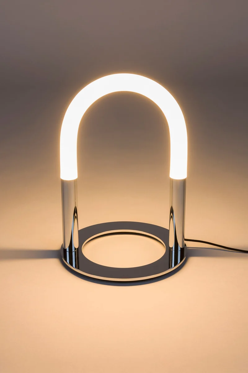 Zuiver Tischleuchte Arch Chrome – Eisen, 25 × 25 × 36,4 cm