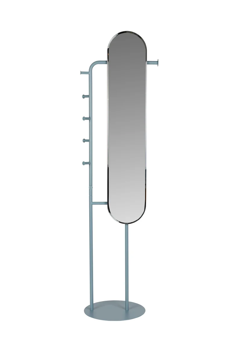 Zuiver Spiegel Standing Vero – Blau, Stahl, 49 × 40 × 179 cm