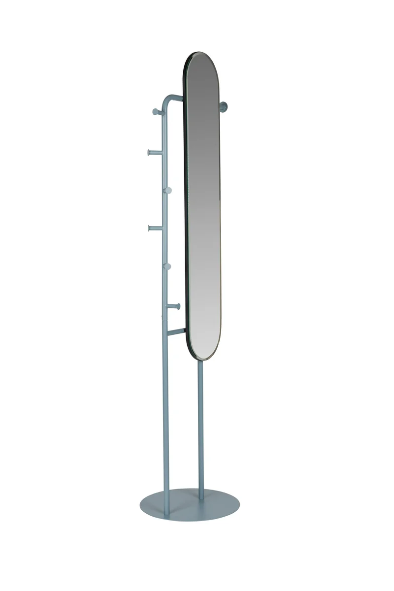 Zuiver Spiegel Standing Vero – Blau, Stahl, 49 × 40 × 179 cm
