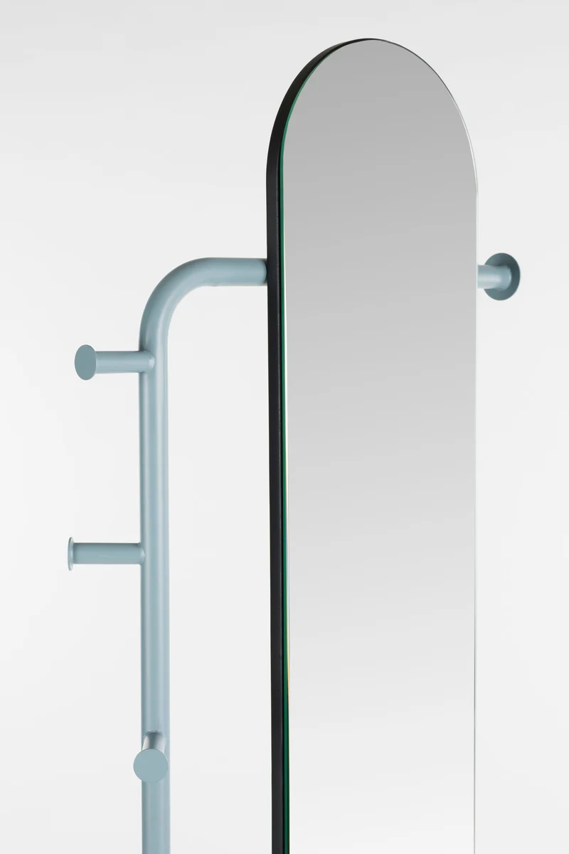 Zuiver Spiegel Standing Vero – Blau, Stahl, 49 × 40 × 179 cm