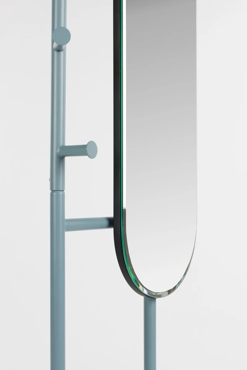 Zuiver Spiegel Standing Vero – Blau, Stahl, 49 × 40 × 179 cm