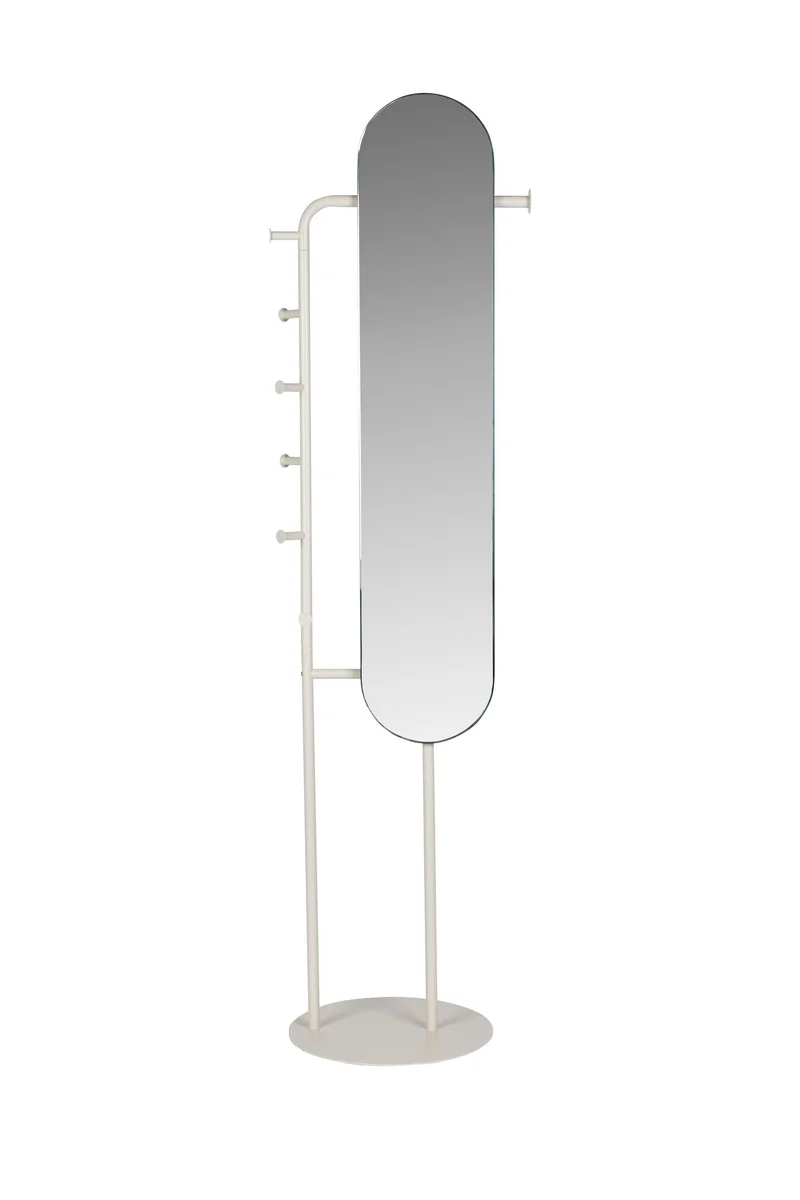 Zuiver Spiegel Standing Vero – Beige, Stahl, 49 × 40 × 179 cm