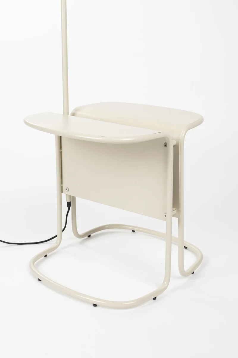 Zuiver Stehleuchte Lustor – Beige, Eisen, 42 × 40 × 130 cm