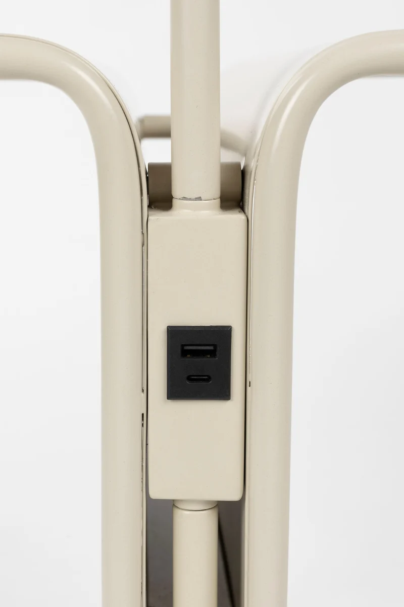 Zuiver Stehleuchte Lustor – Beige, Eisen, 42 × 40 × 130 cm