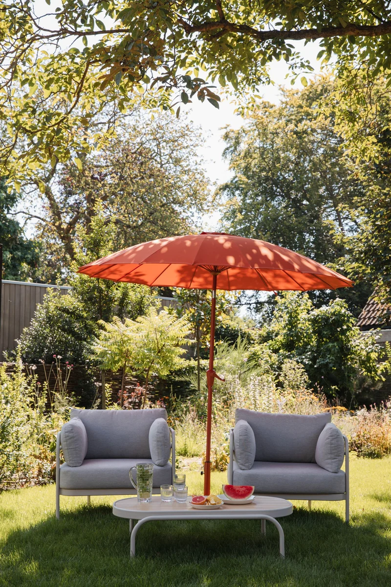 Zuiver Wohnaccessoire Sunbrella Sunshine Set Marsala – Polyester, 250 × 250 × 235 cm
