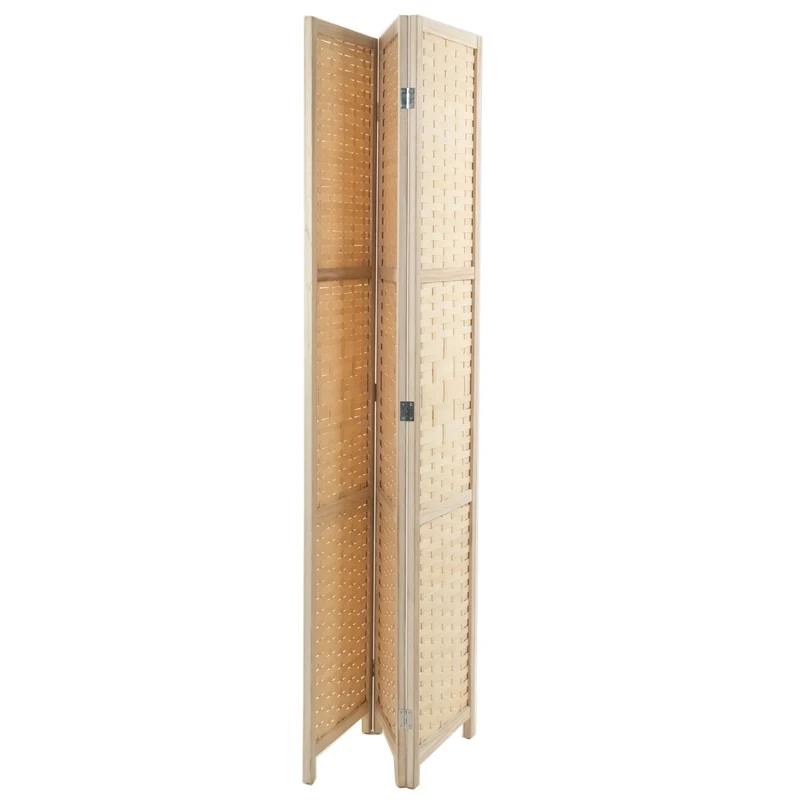 RAUMTEILER "BAMBU" | Bambus, 170x120 cm | Natur Paravent | Farbe: natur