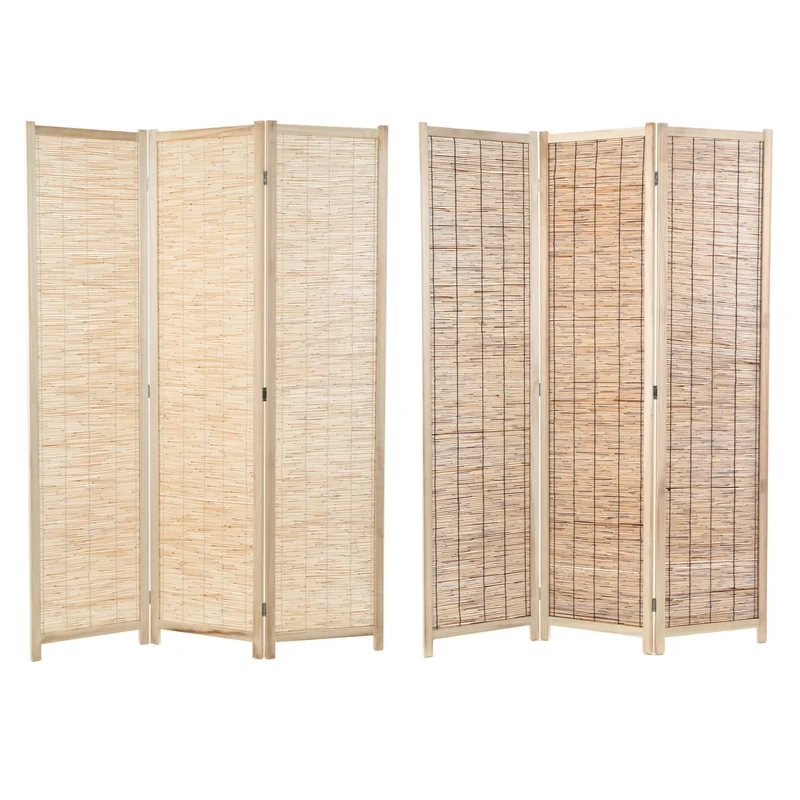 RAUMTEILER "PLAYA" | Schilfrohr, 170x120 cm | Natur Paravent | Farbe: natur