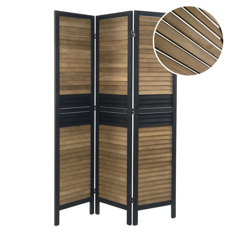 RAUMTEILER "CHALET" | 3-teilig, 170x40 cm | Vintage Paravent