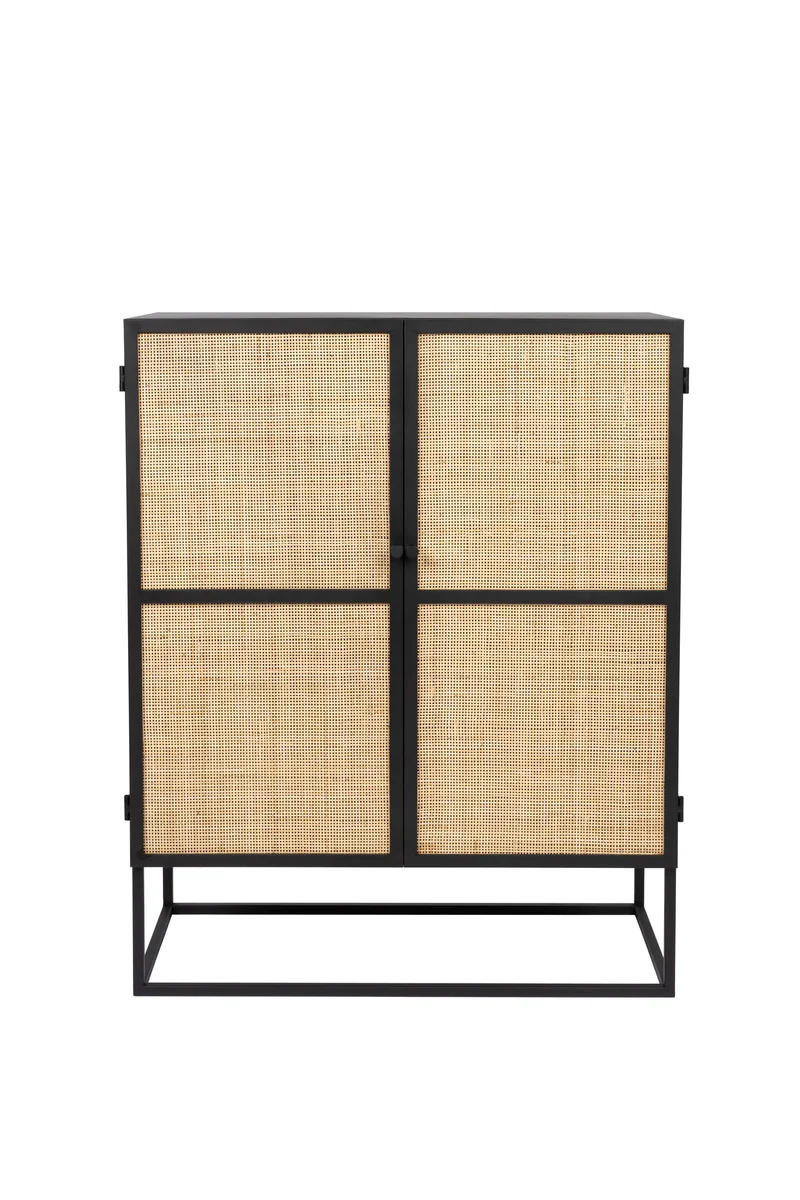 White Label Living Schrank Guuji Niedrig 2do – MDF, 80 × 38 × 100 cm