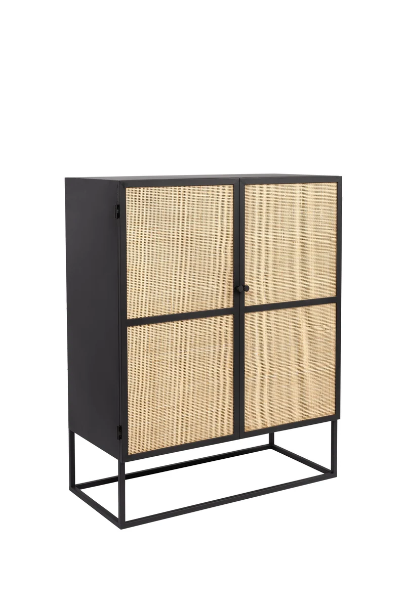 White Label Living Schrank Guuji Niedrig 2do – MDF, 80 × 38 × 100 cm