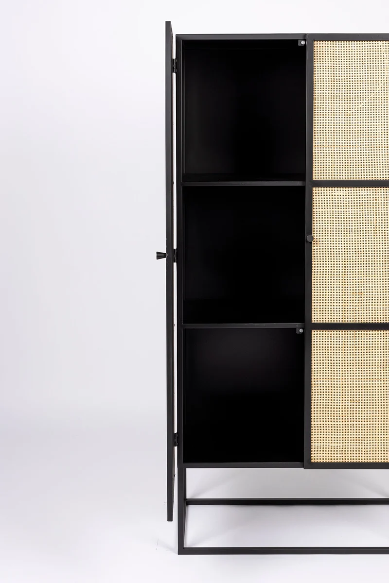 White Label Living Schrank Guuji Hoch 2do – MDF, 70 × 38 × 145 cm