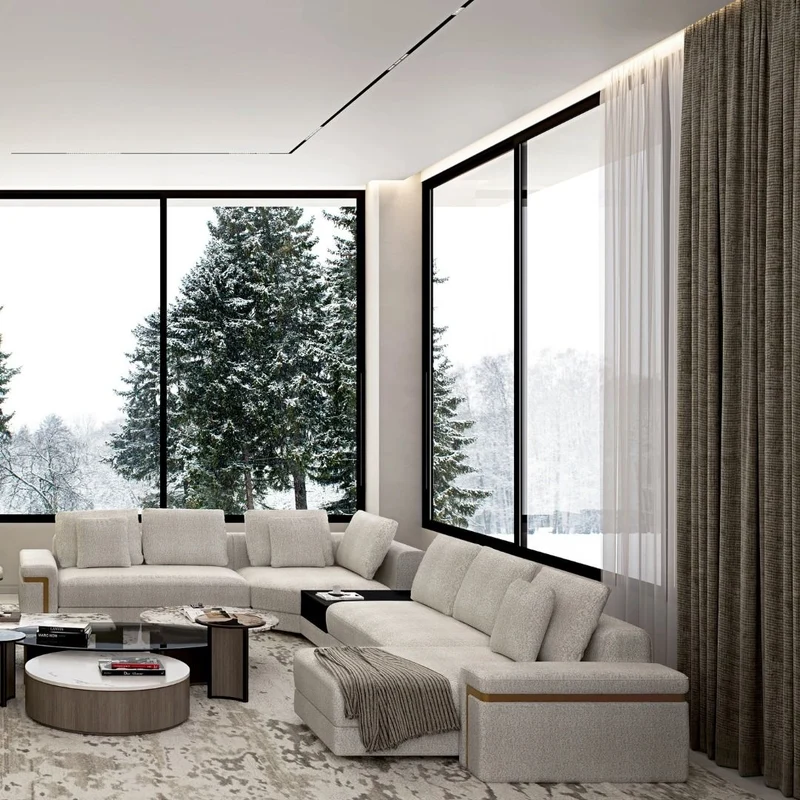 Casa Magna GILD Sofa 240 – 240 × 105 × 70 cm