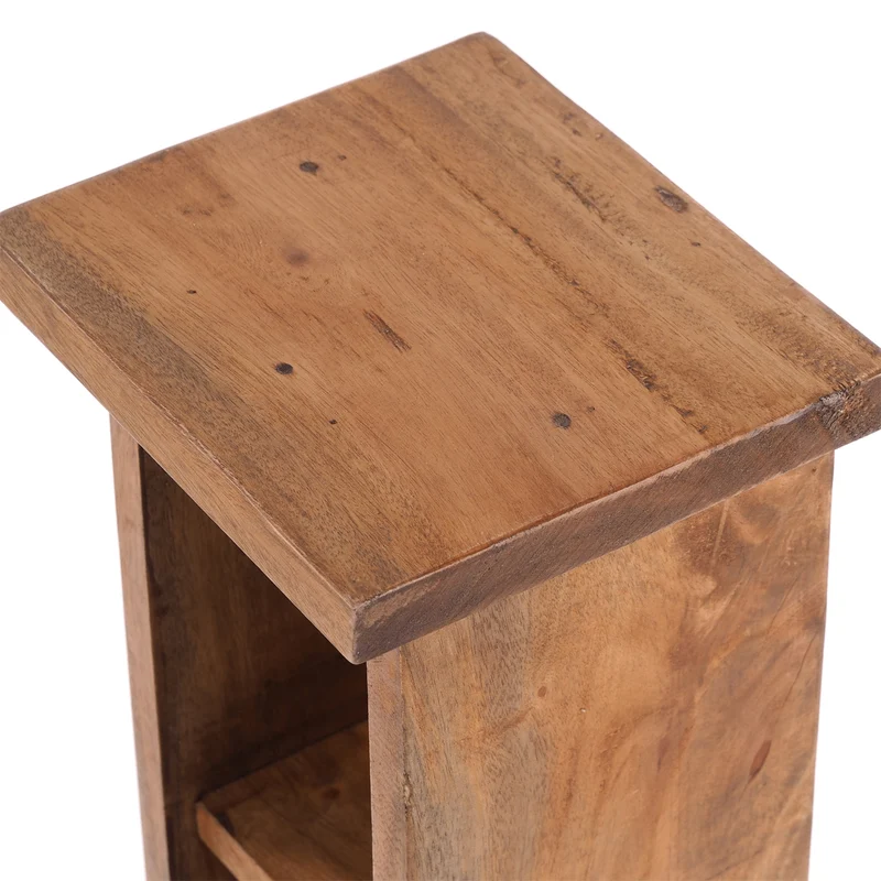 HOLZ CD REGAL "CD TOWER" | 76cm(H), Holzregal, CD Rack mit 4 Fächern | Farbe: 08 honigfarben gewachst